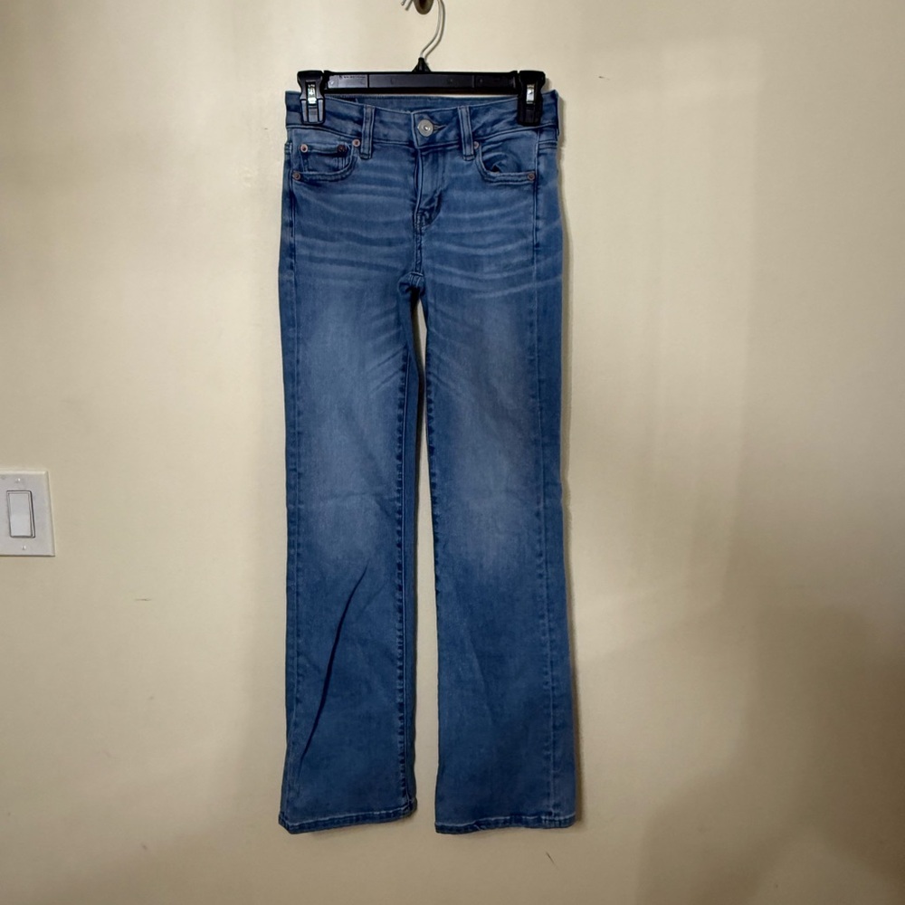 American Eagle Outfitters Light Blue Straight Leg Jeans